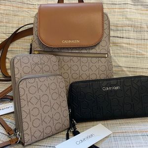 SOLD CK 100% authentic .Back back , sling bag